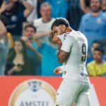 Gabriel Barbosa foi titular na vitória do Santos diante da UVC. (Foto: Juliana Yamaoka/ Lance!)