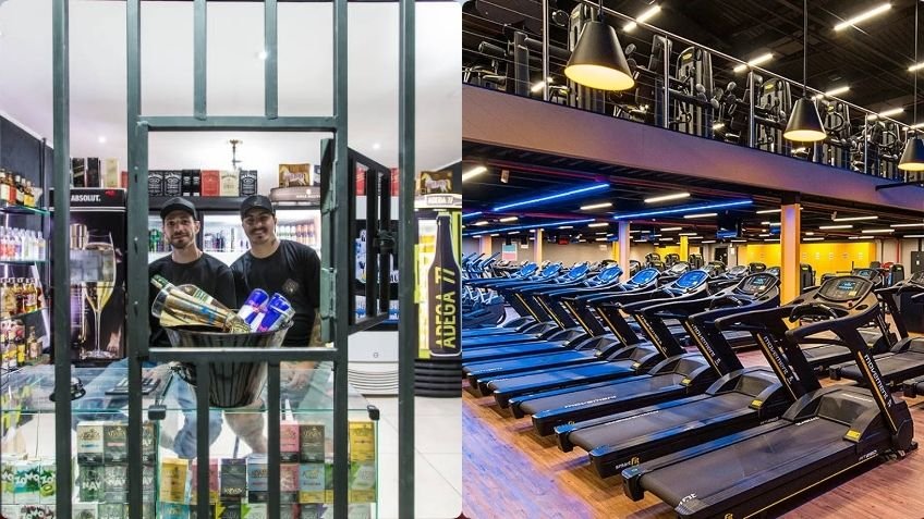 Academias e adegas dividem espaços pelos bairros de São Paulo - Fotos: Agora SP (UOL)/Smart Fit