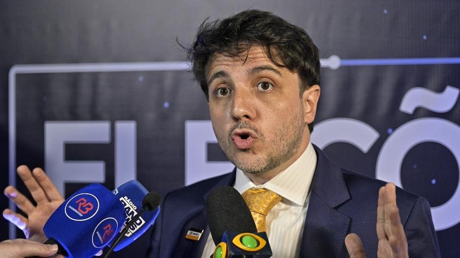 O candidato à presidência Renan Santos (Missão) - Foto: Renato Pizzutto/Band