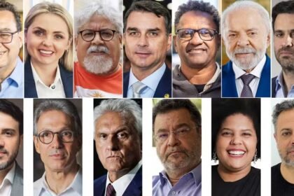 Montagem com todos os candidatos à presidência de 2026 - Foto: Reprodução/Folha de SP