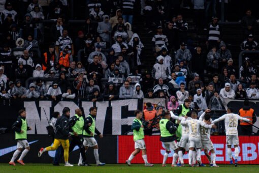 Jogadores da Chape comemorando o segundo gol da equipe - Foto: Fernando Blade / @blade.fotografia