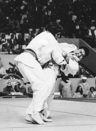 Ishii durante uma das lutas de Munique 1972 - Foto: Acervo Globo.