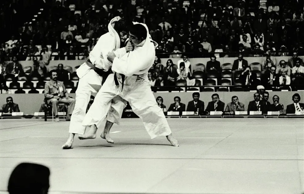 Ishii durante uma das lutas em Munique 1972 - Foto: COB